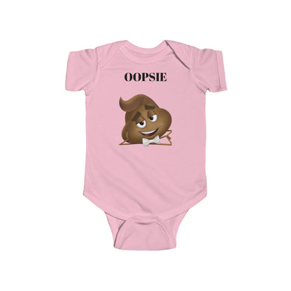 Infant Bodysuit with Funny Oopsie Design, Cute Baby Gift, Baby Shower Outfit, Newborn Apparel, Fun and Playful Clothing