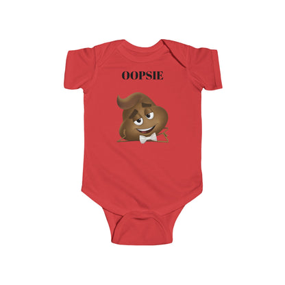 Infant Bodysuit with Funny Oopsie Design, Cute Baby Gift, Baby Shower Outfit, Newborn Apparel, Fun and Playful Clothing