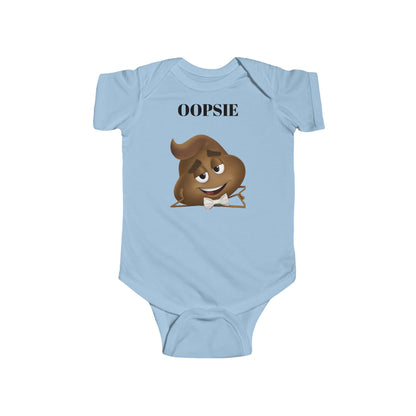 Infant Bodysuit with Funny Oopsie Design, Cute Baby Gift, Baby Shower Outfit, Newborn Apparel, Fun and Playful Clothing