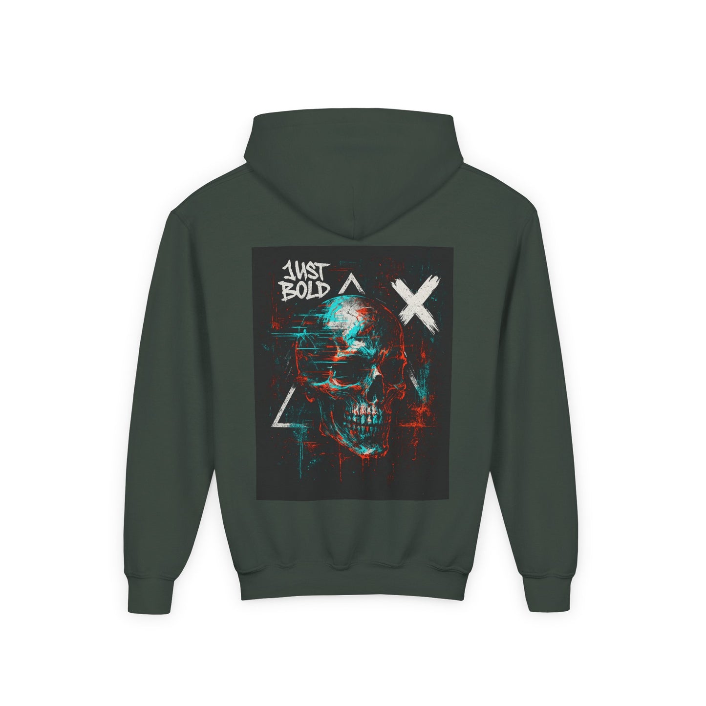 Youth Bold Graphic Hoodie, Trendy Sweatshirt for Teens, Stylish Pullover for Everyday Wear, Unique Gift for Birthdays, Cool Streetwear