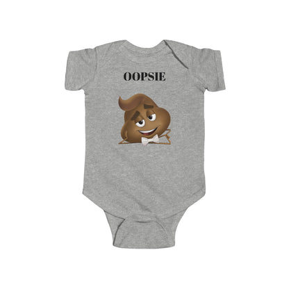 Infant Bodysuit with Funny Oopsie Design, Cute Baby Gift, Baby Shower Outfit, Newborn Apparel, Fun and Playful Clothing