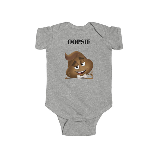Infant Bodysuit with Funny Oopsie Design, Cute Baby Gift, Baby Shower Outfit, Newborn Apparel, Fun and Playful Clothing