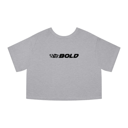 Bold Heritage Cropped T-Shirt, Casual Streetwear, Feminine Tee, Trendy Gift for Her, Summer Outfit Essential