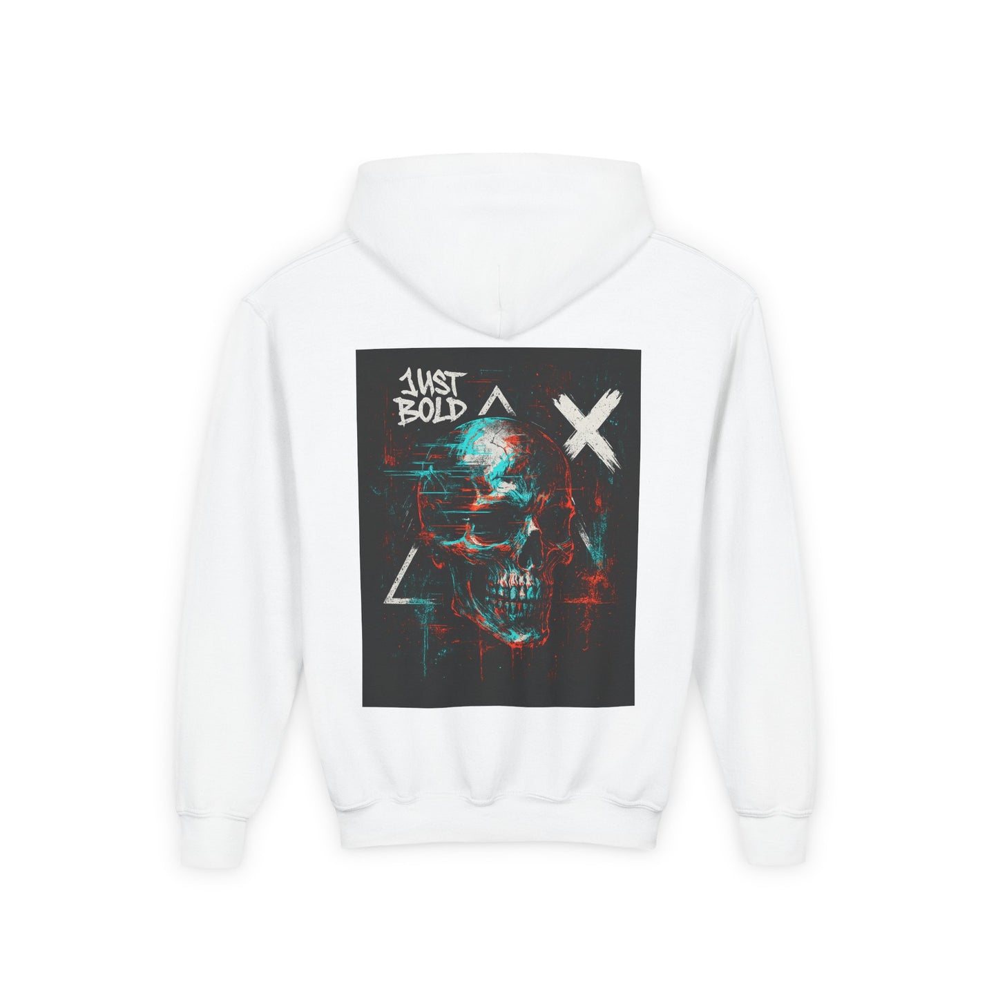 Youth Bold Graphic Hoodie, Trendy Sweatshirt for Teens, Stylish Pullover for Everyday Wear, Unique Gift for Birthdays, Cool Streetwear