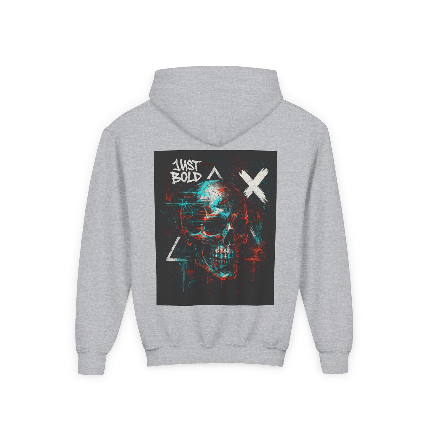 Youth Bold Graphic Hoodie, Trendy Sweatshirt for Teens, Stylish Pullover for Everyday Wear, Unique Gift for Birthdays, Cool Streetwear