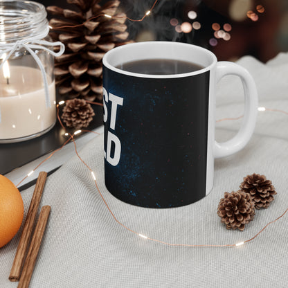JustBold coffee branded mug