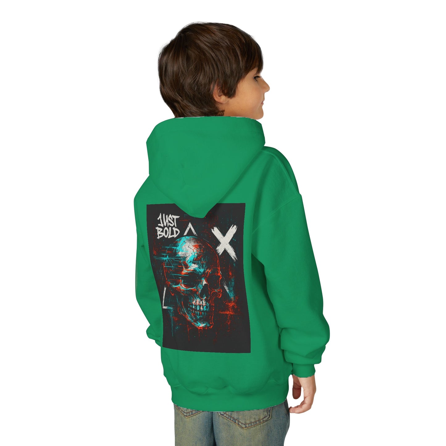 Youth Bold Graphic Hoodie, Trendy Sweatshirt for Teens, Stylish Pullover for Everyday Wear, Unique Gift for Birthdays, Cool Streetwear